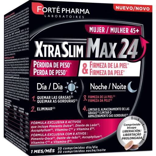 Xtraslim Max 24 45+ 60 Comprimidos