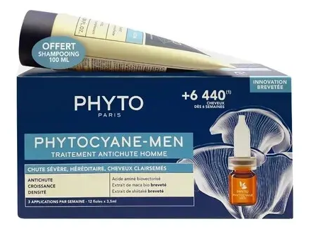 cyane Tratamiento Anticaída para Hombre 2 Piezas