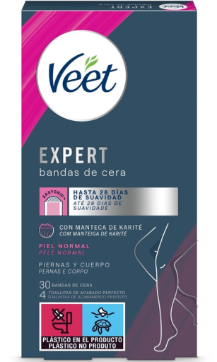 Expert Corporal Bandas de Cera Piel Normal