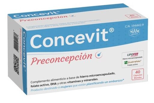 Concevit Preconcepción 40 Cápsulas