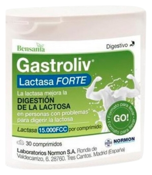 Gastroliv Lactasa Forte 30 Comprimidos