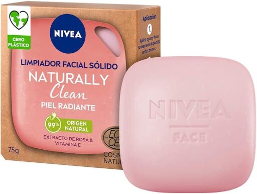 Naturally Clean Limpiador Facial Sólido Piel Radiante 75 gr