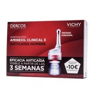 Dercos Aminexil Clinical 5 Tratamiento Anticaída Hombre 21X6 ml