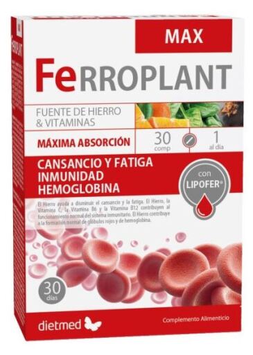 Ferroplant Max 30 Comprimidos