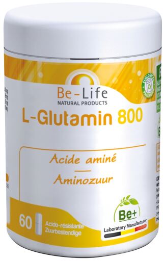 L-Glutamine 800 mg. Aminoácido 60 Cápsulas