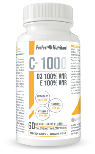 Vitamina C-1000 + Vit E + Vit D3 60 Comprimidos