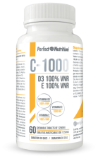 Vitamina C-1000 + Vit E + Vit D3 60 Comprimidos