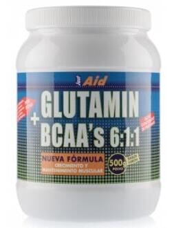 Glutamin + Bcaa Sabor Limón 500 gr