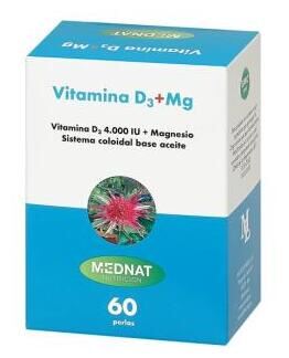 Vitamina D3 + Magnesio 60 Perlas