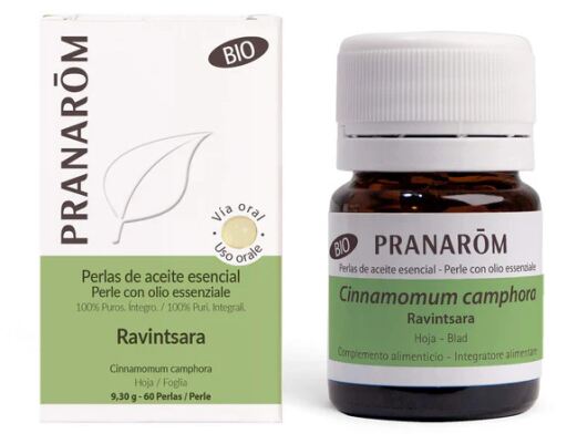 Pranarom Ravintsara Perlas de Aceite Esencial 60 Perlas