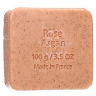 Jabón Exfoliante Argán Rosa Pastilla 100 gr