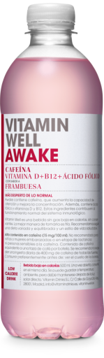 Bebida Vitaminada Awake-Frambuesa 500 ml