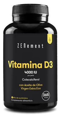 Vitamina D3 con Aceite de Oliva 365 Perlas