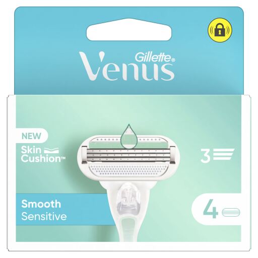 Venus Smooth Sensitive Cargador 4 Recambios