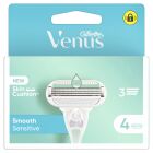 Venus Smooth Sensitive Cargador 4 Recambios