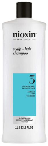 System 3 Shampoo Cabello Teñido y Dañado con Debilitamiento Leve