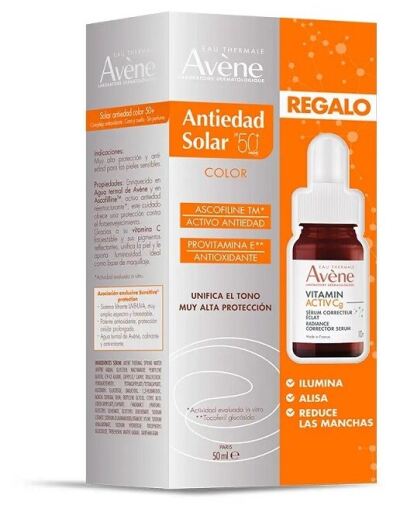 Solar Antiedad con Color SPF50 50 ml + Sérum 10 ml