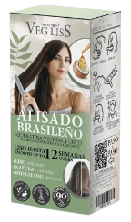 Alisado Brasileño Con Queratina Vegetal Y Coco 2 Unidades