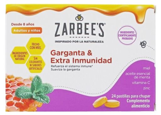 Garganta y Extra Inmunidad 24 Pastillas