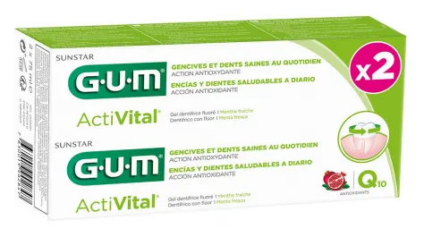 Activital Duo Pack Gel Dentífrico 2 x 75 ml