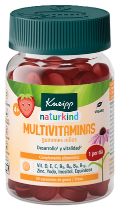 Multivitaminas Niños 30 Gummies Sabor Fresa