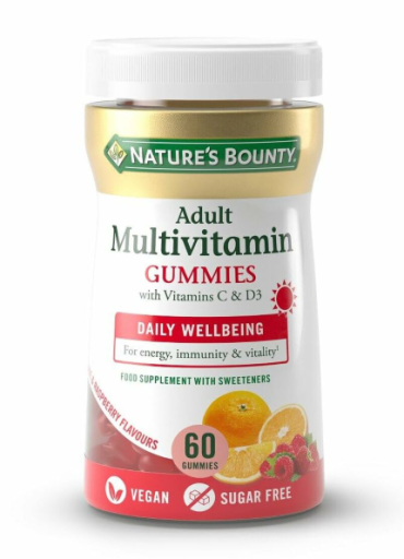 Multivitamínico Adultos con Vitamina C y D3 60 Gummies