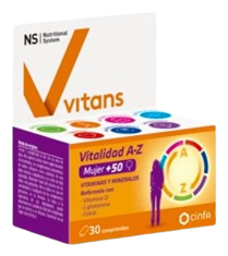 Vitans Vitalidad A-Z Mujer 50+ 30 Comprimidos