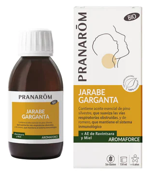 Aromaforce Jarabe Garganta Ravintsara-Miel Bio 150 ml