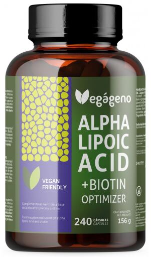 Alpha Lipoic Acid con Ácido Fólico 600 mg 240 Cápsulas