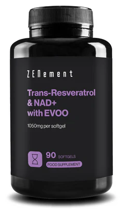 Trans Resveratrol-Nad+ con Aove 90 Cápsulas