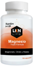 Lkn Magnesio Triple Formula 120 Cápsulas