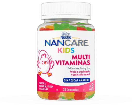 Kids Multivitaminas 30 Gummies Naranja Fresa y Manzana