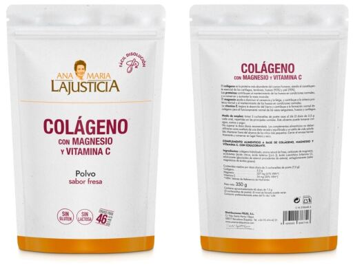 Ana Mar&iacute;a Lajusticia Col&aacute;geno con Magnesio + Vit.C Fresa 350 gr Doypack