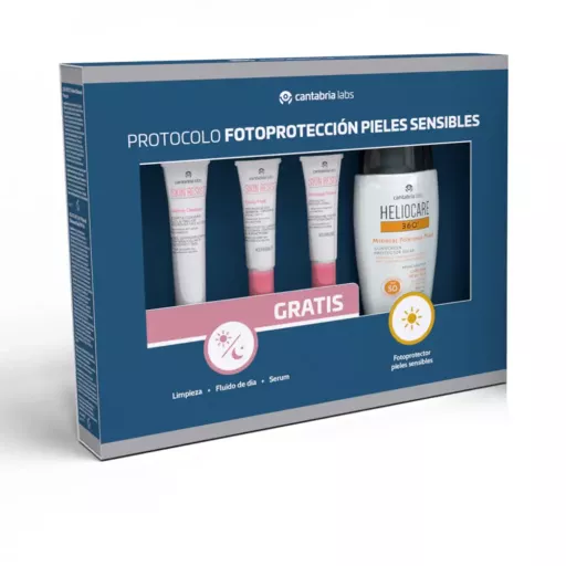 Heliocare 360 Fotoprotecci&oacute;n Pieles Sensibles Estuche 4 Piezas