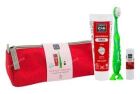 Estuche Rojo Higiene Bucal Ni&ntilde;os 4 Piezas