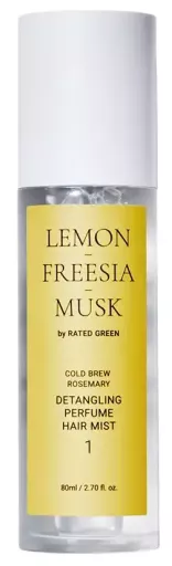 Rated Green Lemon Freesia Musk 01 Detangling Perfume Hair Mist 80 ml