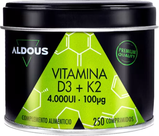 Aldous Bio Vitamina D3 + K2 250 Comprimidos